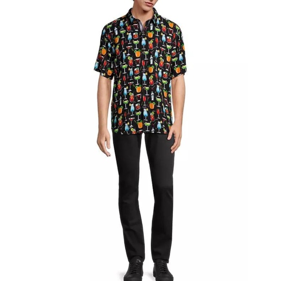 TOMMY BAHAMA Men's Veracruz Cay All Nighter Short Sleeve Woven Shirt - XL - Picture 5 of 13